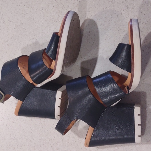 Kork Ease Genuine Leather Heeled Sandals Size 10 Medium EUC - Picture 15 of 16